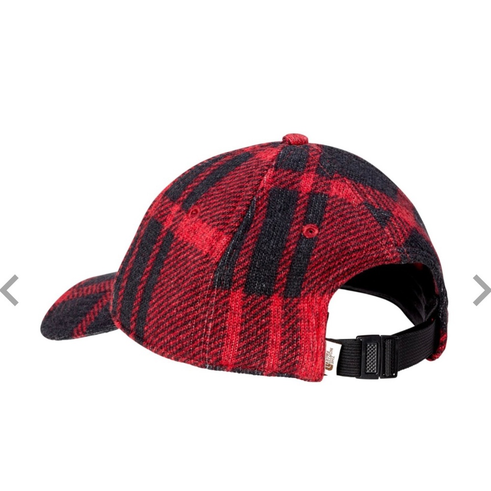 New The North Face Men’s Gordon Ball Cap Black/Burgundy Wool Adjustable - Picture 6 of 6